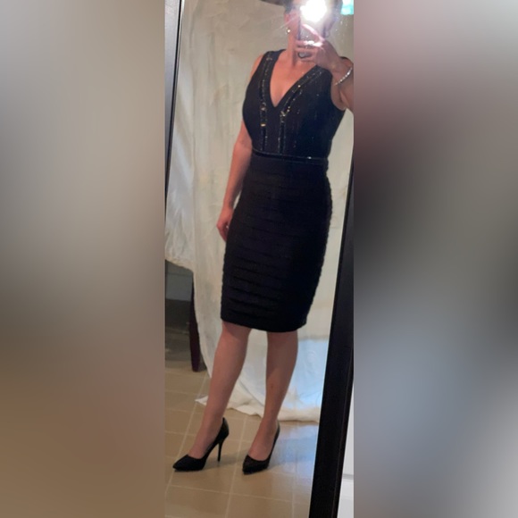 WornONCE/LIKE New- JAX Black dress-very elegant and classy but also sexy!😃 - Picture 12 of 13